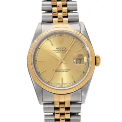 ROLEX DATEJUST 16233 E SERIES (MANUFACTURED AROUND 1991) CHAMPAGNE MENS WATC...