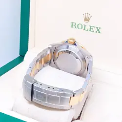 Rolex 40mm 18K Half Yellow Gold Grey Serti Diamonds Dial Submariner REF: 16613
