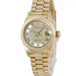 ROLEX DATEJUST 26 69178NRZ OH APPROVED R NUMBER K18YG SOLID GENUINE USED HOUB-0