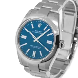 ROLEX NEW RELEASE 2025 OYSTER PERPETUAL 41MM STEEL BLUE INDEX DIAL 134300