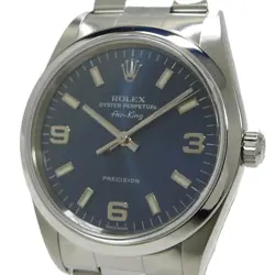 ROLEX AIR KING SELF-WINDING SS NAVY DIAL Y 14000M USED SKAI-0
