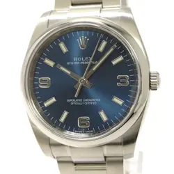 ROLEX OYSTER PERPETUAL SELF-WINDING SS BLUE DIAL USED SKAI-0