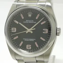 ROLEX OYSTER PERPETUAL AUTOMATIC SS BLACK DIAL V USED SKAI-0