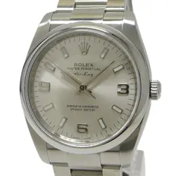 ROLEX AIR KING SELF-WINDING SS SILVER DIAL Z 14000 USED SKAI-0