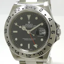 ROLEX EXPLORER 2 SELF-WIND SS BLACK DIAL A 16570 USED SKAI-0