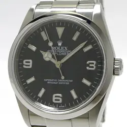 ROLEX EXPLORER 1 SELF-WIND SS BLACK DIAL Y USED SKAI-0