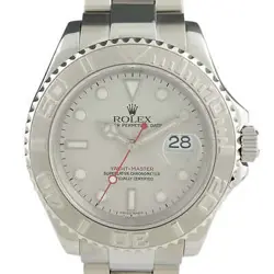 ROLEX YACHT-MASTER RHODIUM 16622 PT AUTOMATIC MEN'S #BS051