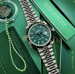 ROLEX DATEJUST GREEN MINT DIAL 41MM 2024