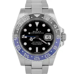 MINT PAPERS ROLEX GMT-MASTER II BATMAN CERAMIC BLUE 40MM 116710 BLNR BOX