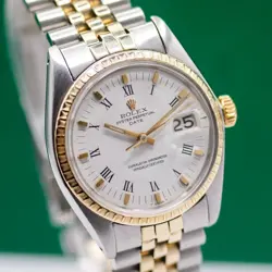 1965'S ROLEX OYSTER DATE 1500 STEEL & GOLD AUTOMATIC MEN'S WATCH