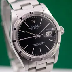 1978'S ROLEX OYSTER DATE 1501 STAINLESS STEEL AUTOMATIC MEN'S WATCH