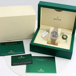 ROLEX DATEJUST 36 REF 126231 RHODIUM DIAL STEEL 18K EVEROSE GOLD AUTOMATIC 2023