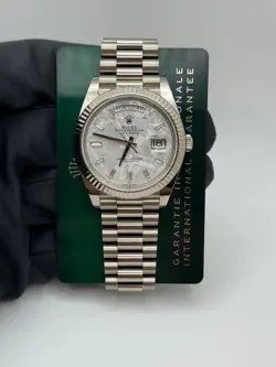 ROLEX DAY-DATE 40 228239 WHITE GOLD WATCH - METEORITE DIAMOND, PRESIDENT