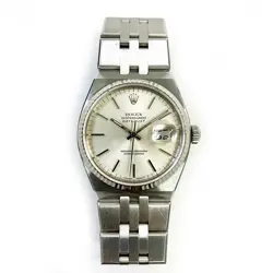 1990 ROLEX DATEJUST OYSTERQUARTZ, 17014, 36MM, STEEL, SILVER DIAL, JUBILEE BR...