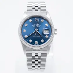 ROLEX DATEJUST 36 GOLD & STEEL 16234 BLUE DIAMOND, JUBILEE - PRE-OWNED