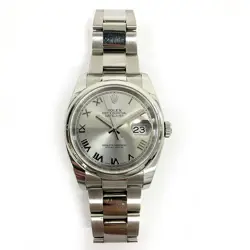 2015 Rolex Datejust 36 116200, Steel, Rhodium Roman Dial, Box & Papers