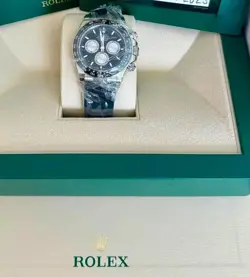ROLEX DAYTONA 18K WHITE GOLD BLACK DIAL OYSTERFLEX 40MM WATCH 2025 WATCH NEW!!
