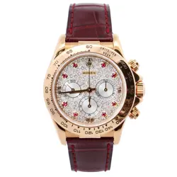 ROLEX DAYTONA 40MM PAVE DIAL WATCH 16518 YG