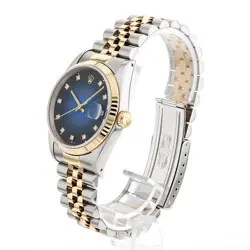 ROLEX DATEJUST 10P DIAMOND 16233G BLUE GRADATION X 159946