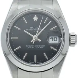 ROLEX OYSTER PERPETUAL DATE LADIES WATCH 79160(Y) STAINLESS STEEL WOMENWATCH...