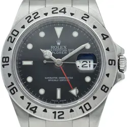 ROLEX EXPLORER 2 ROULETTE 16570(G) STAINLESS STEEL MENSWATCH BLACK USED