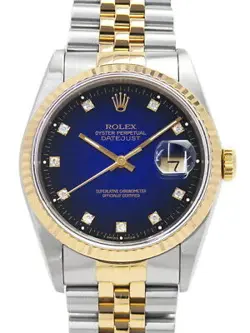ROLEX DATEJUST DIAMOND 16233G X MEN'S AUTOMATIC #T085