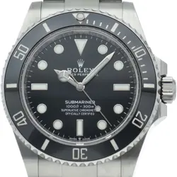 ROLEX SUBMARINER WATCHES 124060 STAINLESS STEEL MENSWATCH BLACK USED