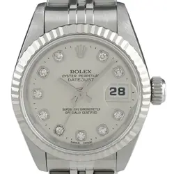 ROLEX DATEJUST 69174G WG DIAMOND AUTOMATIC LADIES #BS140