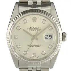 ROLEX DATEJUST 16234G WG DIAMOND AUTOMATIC MEN'S #BS095