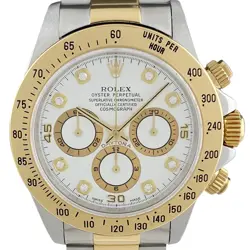ROLEX DAYTONA COSMOGRAPH 8P DIAMOND 16523G YG AUTOMATIC MEN'S #BS011