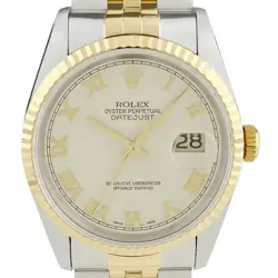 ROLEX DATEJUST PYRAMID 16233 YG AUTOMATIC MEN'S #BS082
