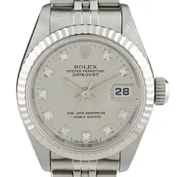 ROLEX DATEJUST 69174G WG DIAMOND AUTOMATIC LADIES #BS139