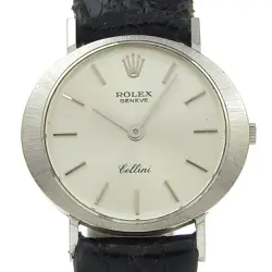 ROLEX CELLINI NO. 1 CAL.1600 3653 SWISS MADE SILVER DIAL LADIES FROM JAPAN W0508
