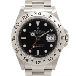 ROLEX EXPLORER II 16570 SS SS AT BLACK DIAL