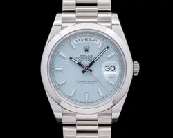ROLEX 228206 DAY DATE PRESIDENT PLATINUM BLUE DIAL
