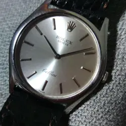 ROLEX CELLINI HAND-WIND MEN'S 33MM ANTIQUE SMOOTH DIAL WORKING