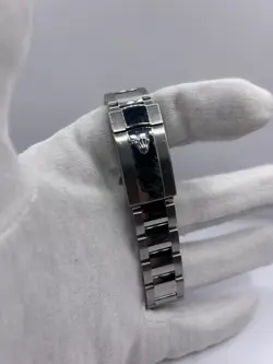 Rolex Datejust II 116334 Steel 18k White Gold Blue Sunburst Stick Dial