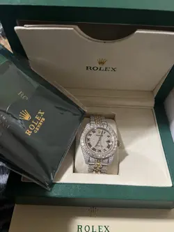 ICED OUT 2-TONE ROLEX DATE-JUST