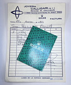 ROLEX BILL OF SALE