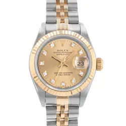 ROLEX DATEJUST 69173G 26MM CHAMPAGNE STEEL GOLD JUBILEE LADIES WATCH