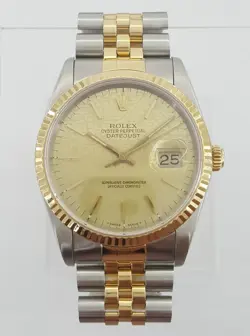 ROLEX DATEJUST 16233 36 MM SS & YELLOW GOLD JUBILEE DIAL 8.4