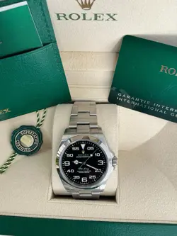 ROLEX AIR KING 126900 40MM  STAINLESS STEEL  BLACK DIAL  BOX PAPER 2024