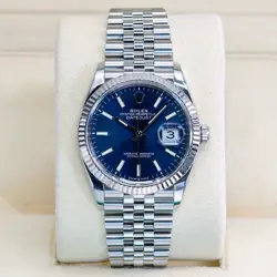ROLEX DATEJUST 126234 BLUE DIAL JUBILEE BRACELET STAINLESS STEEL 36MM 2021 BOX