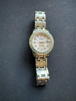 COSTUME LADIES ROLEX DATEJUST MOTHER OF PEARL WITH DIAMONDS
