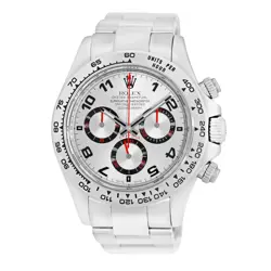 ROLEX 18K WHITE GOLD 40MM DAYTONA COSMOGRAPH 116509 WARRANTY BOX