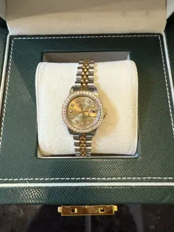 ROLEX OYSTER PERPETUAL DATEJUST DIAMOND LADIES WATCH