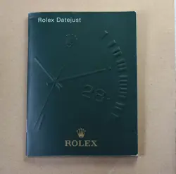 ROLEX BOOKLET DATEJUST 2003 ENGLISH