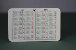 ROLEX - CALENDRIER VERT / GREEN CALENDAR 2005-2006