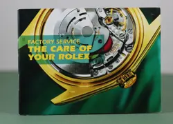 ROLEX - BOOKLET THE CARE OF YOUR ROLEX SERVICE - USA