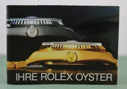 ROLEX - IHRE ROLEX OYSTER- GERMAN 1987